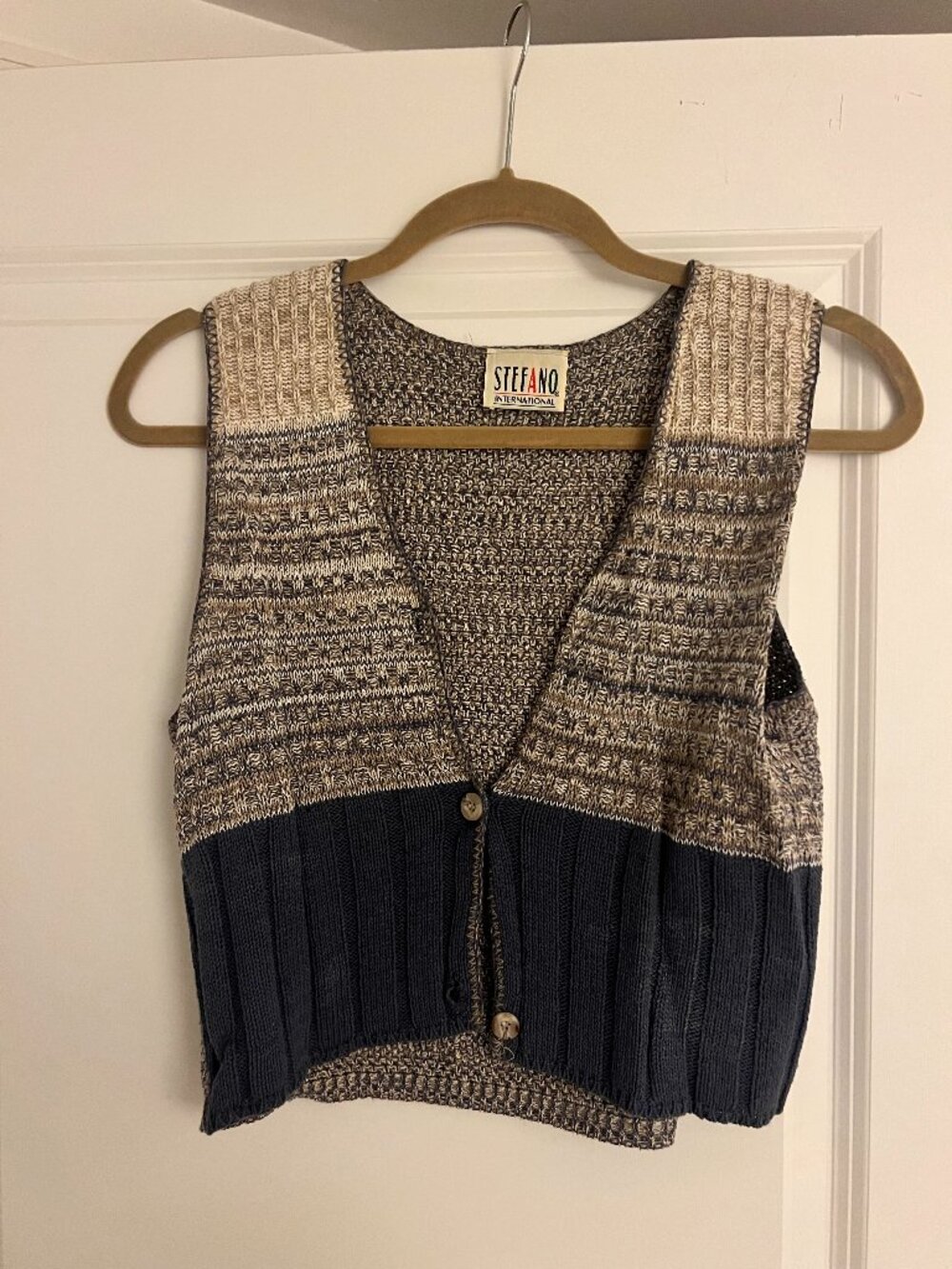 Vintage Stefano International Knit Vest